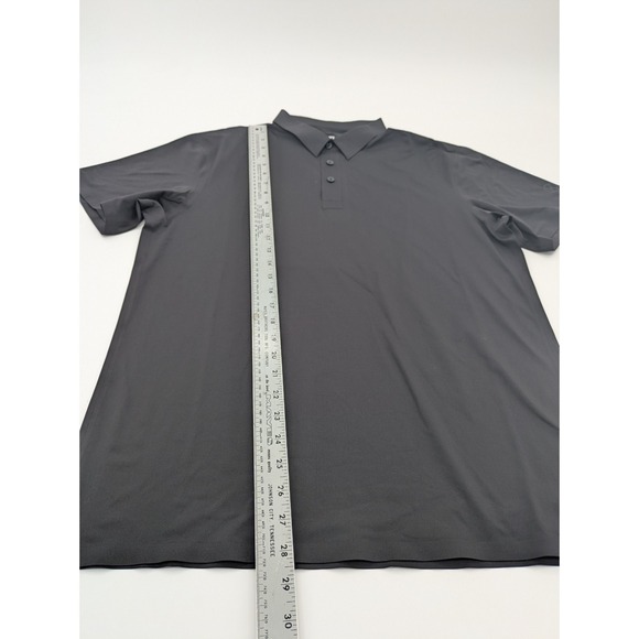 Graphene-X Men's L Black Polo Shirt Athletic Performance Short Sleeve Stretch - Picture 2 of 6